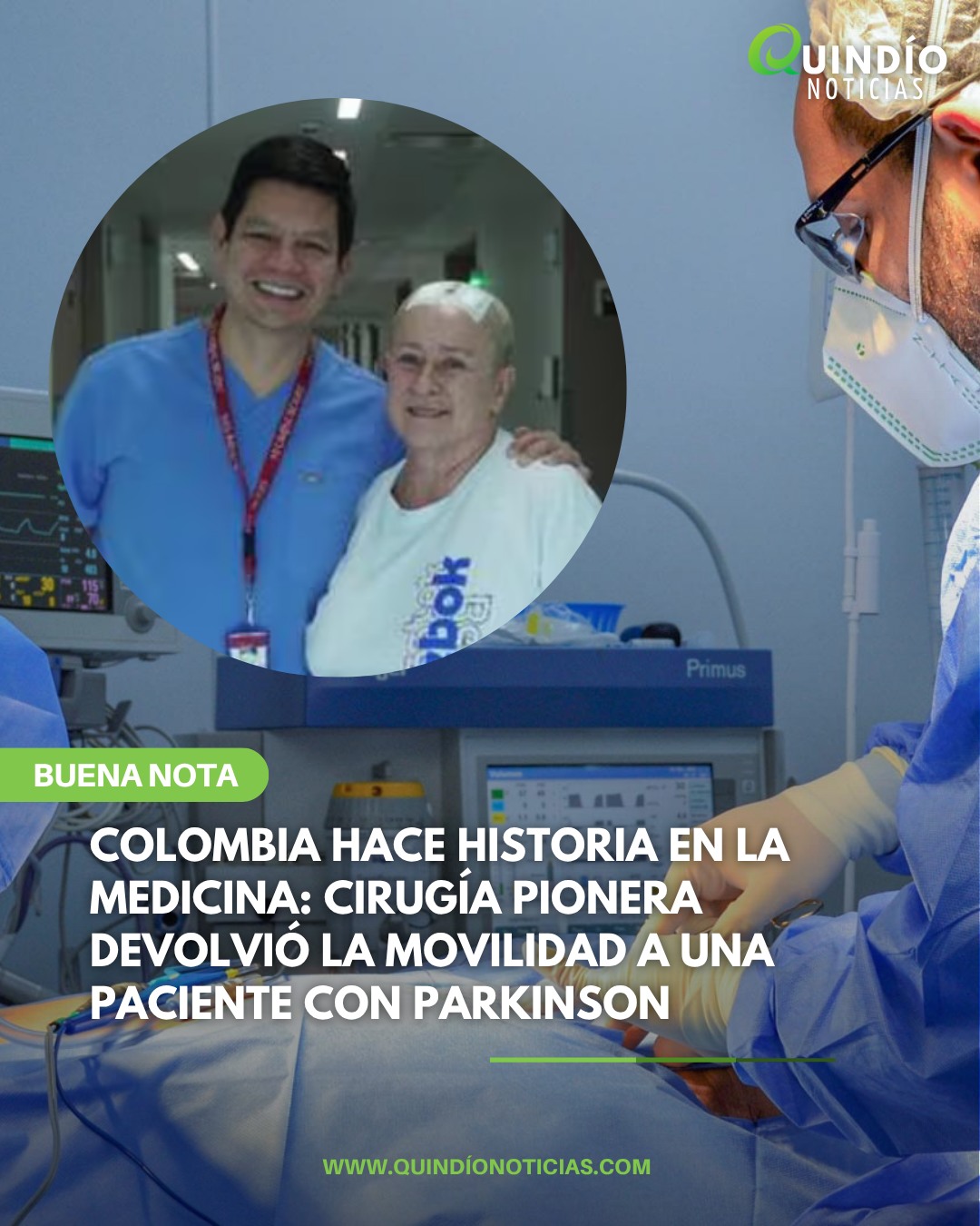 Un avance médico histórico se registró en el país luego de que una mujer de 64 años recuperara su movilidad gracias a una cirugía pionera contra la enfermedad de Parkinson.